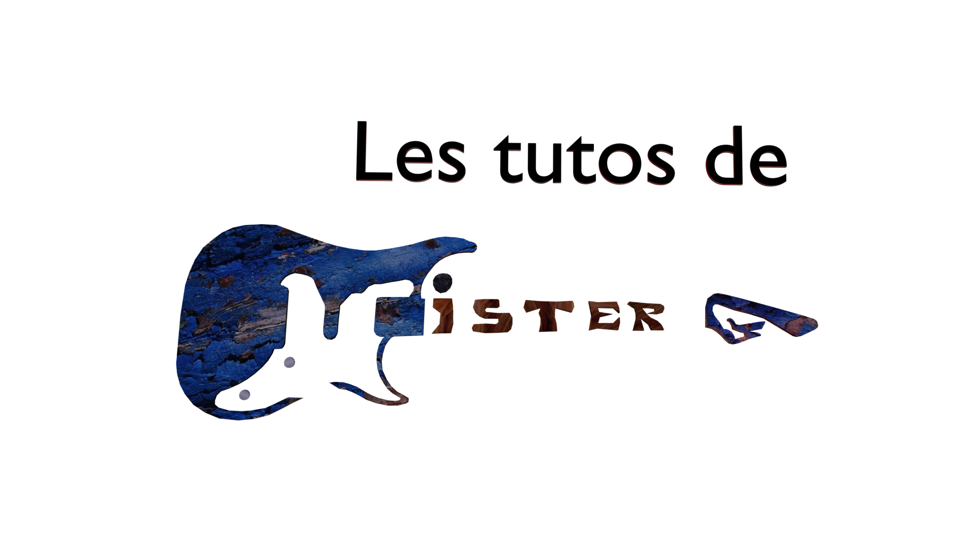 logo du site sous form de guitare, les tutos de mister G